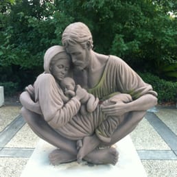 Holy Family outdoor sculpture. Inspiring and very human. Holy Family outdoor sculpture. Inspiring and very human.