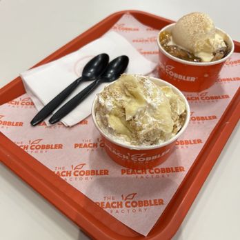 The Peach Cobbler Factory - banana pudding and peach cobbler - Desserts Near Me - Chandler, Arizona