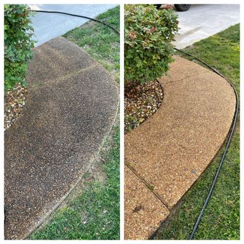 Pullen's Lawn & Landscape Service - two photos of a sidewalk and a garden - Lawn Services Near Me Pullen's Lawn & Landscape Service - two photos of a sidewalk and a garden - Lawn Services Near Me