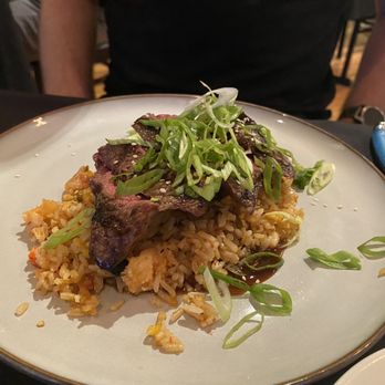 Bleu Duck Kitchen - Steak and kimchi rice - New American Near Me - Rochester, Minnesota