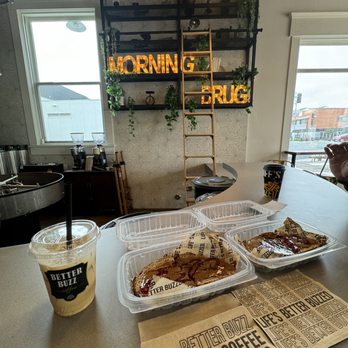 Better Buzz Coffee Hillcrest - Almond Butter & Jam Toast; honey latte; mint infused iced coffee - Coffee & Tea Near Me - San Diego, California Better Buzz Coffee Hillcrest - Almond Butter & Jam Toast; honey latte; mint infused iced coffee - Coffee & Tea Near Me - San Diego, California