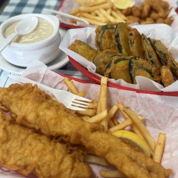 Ocean Fish & Chips - Fish, zucchini, and popcorn shrimp and fries - Fish & Chips Near Me - Sacramento, California