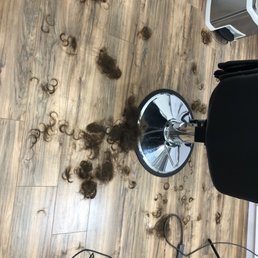 Bye bye long hair! Bye bye long hair!