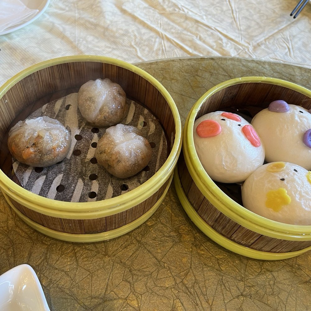 King Wah - Mushroom dumpling Egg custard bun - Dim Sum Near Me - Pleasanton, California