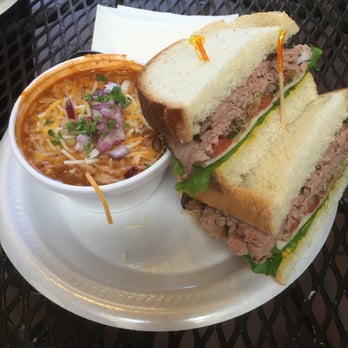 The Upper Crust Sandwich Shoppe - Sourdough with roast beef and side of chili - Delis Near Me - Riverside, California The Upper Crust Sandwich Shoppe - Sourdough with roast beef and side of chili - Delis Near Me - Riverside, California