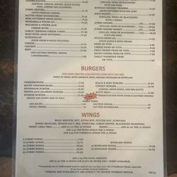 Shotz Sports Bar - Menu