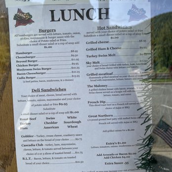 Cascadia Inn - Menu - Hotels Near Me - Skykomish, Washington