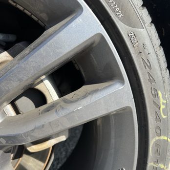 Jimenez Tires - Scratches on rims - Tires Near Me - Long Beach, California