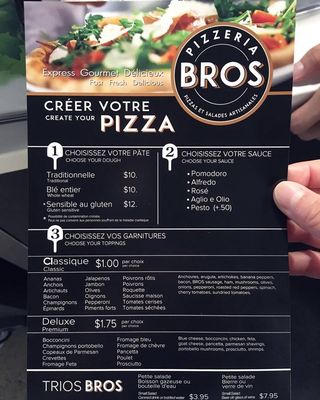 Menu photo 2 Pizzeria Bros Montreal, QC