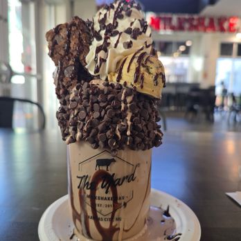 The Yard Milkshake Bar - Crazy milkshake with brownie and cookie dough scoops! - Desserts Near Me - Kansas City, Missouri