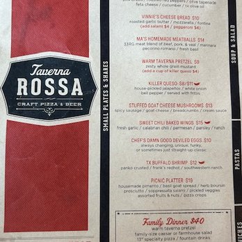 Taverna Rossa - Pizza Near Me - Plano, Texas