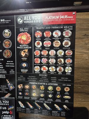 Menu photo 4 All You Korean BBQ Las Vegas, NV