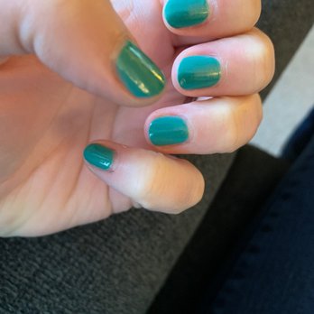 Stella Nail Lounge - Left hand mani picture. (This is only day two of nail polish) - Nail Salons Near Me - Seattle, Washington Stella Nail Lounge - Left hand mani picture. (This is only day two of nail polish) - Nail Salons Near Me - Seattle, Washington