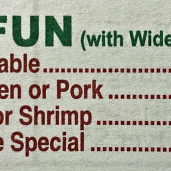 Shanghai - Ho Fun Menu at Shanghai Chinese Restaurant. We ordered the Chicken Ho Fun (wide noodles). It was great! - Chinese Near Me - New York, New York Shanghai - Ho Fun Menu at Shanghai Chinese Restaurant. We ordered the Chicken Ho Fun (wide noodles). It was great! - Chinese Near Me - New York, New York