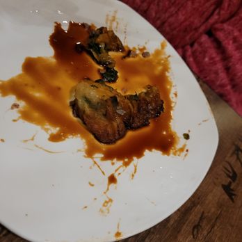 Szechuan Opera - Part of a dim sum shrimp n chive dumpling really good, a lil drowned in sauce by choice - Szechuan Near Me - Rochester, New York Szechuan Opera - Part of a dim sum shrimp n chive dumpling really good, a lil drowned in sauce by choice - Szechuan Near Me - Rochester, New York