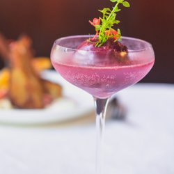Fauna - Mimosa of the Moment combines prosecco with our house made sorbet for a delicious and refreshing start to your Brunch experience at Fauna.
