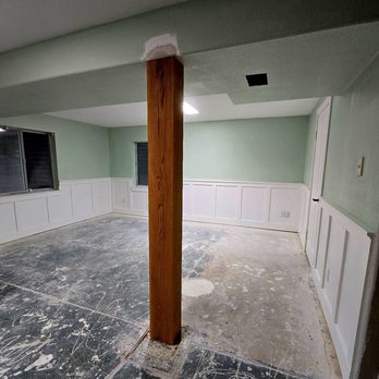 TruBlue Home Service Ally - Basement remodel -- drywall, wainscoting, paint, and oak boards for the pillar. - General Contractors Near Me - Arvada, Colorado TruBlue Home Service Ally - Basement remodel -- drywall, wainscoting, paint, and oak boards for the pillar. - General Contractors Near Me - Arvada, Colorado