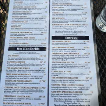 Montsweag Restaurant - Current menu - American Near Me - Woolwich, Maine