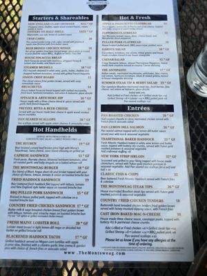 Menu photo 2 Montsweag Restaurant Woolwich, ME