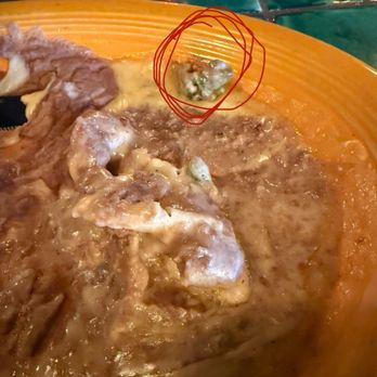Dos Amigos - Mexican Grill - The "chili relleno" with 1 nibble of pepper. What a joke. - Mexican Near Me - Madison, Georgia