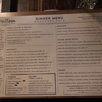 Sorellina - Seasonal menu (nov 18) - Wine Bars Near Me - Hoboken, New Jersey Sorellina - Seasonal menu (nov 18) - Wine Bars Near Me - Hoboken, New Jersey