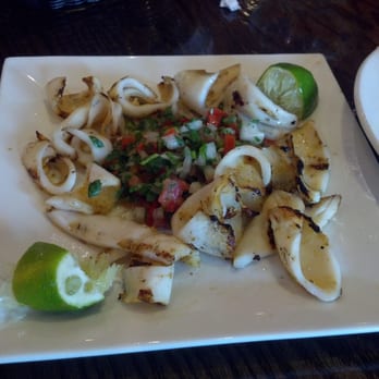 Hispa Restaurant - Grilled Calamari con Pico de Gallo - Latin American Near Me - Edgewater, Maryland