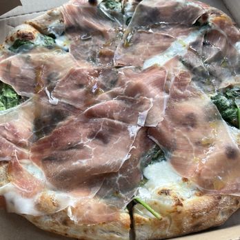 Elios Wood Fire Pizza - Ordered the Prosciutto Special, ended up with a different pizza with prosciutto on top - Pizza Near Me - Long Beach, California