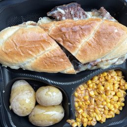 Brisket Philly Cheese Steak Sandwich