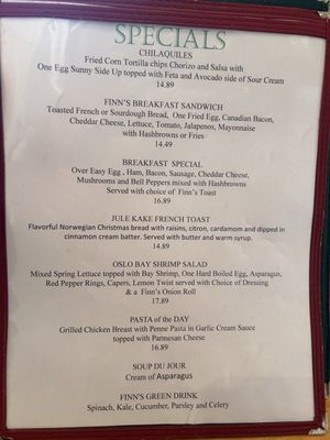 Menu photo 2 Finns Salt Lake City, UT