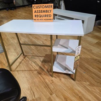 American Furniture Warehouse - Very clear which furniture requires assembly.  This is the craft table I bought.  Assemble was so quick. - Home Decor Near Me - Gilbert, Arizona