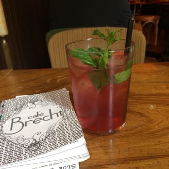 Café Brecht - Sloe gin & gingerbeer. Yummy! - Bars Near Me - Amsterdam, New Hampshire