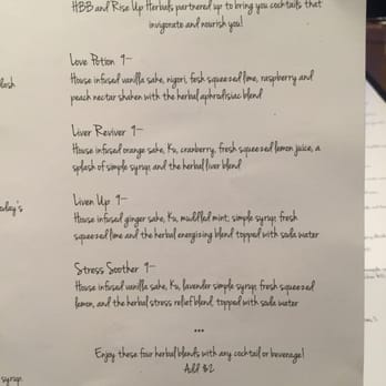 Humboldt Bay Bistro - Herbal cocktails and add-ons are AMAZING!! Had the Osaka Mule with the Stress relief blend  also had a stress smoother yum! - New American Near Me - Eureka, California