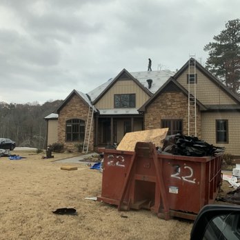 Noland Roofing  - Old roof has been removed. Synthetic felt has been installed. Prepping for the new shingles - Roofing Near Me - Marietta, Georgia