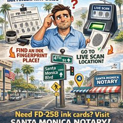Santa Monica Notary & Livescan - (310) 393-5390