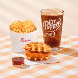 Chick-fil-A - Chick-fil-A® Chicken & Waffles, available all day for a limited time.