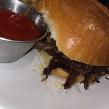 Big Phil's Bar & Grill - Brisket Sandwich with fries - New American Near Me - Pottstown, Pennsylvania
