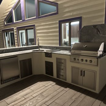 Unlimited Outdoor Kitchen - The overall kitchen, at night - Landscape Architects or Designers Near Me - San Jose, California Unlimited Outdoor Kitchen - The overall kitchen, at night - Landscape Architects or Designers Near Me - San Jose, California