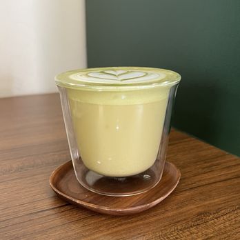 Kohiko Coffee House - Kenny's Cappuccino (espresso, matcha, red bean paste, genmai tea syrup, milk) - Coffee & Tea Near Me - Sugar Land, Texas Kohiko Coffee House - Kenny's Cappuccino (espresso, matcha, red bean paste, genmai tea syrup, milk) - Coffee & Tea Near Me - Sugar Land, Texas