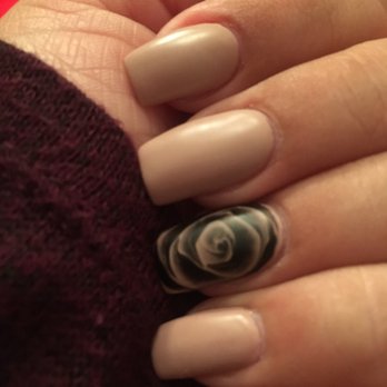 Paris Nails - Love the rose she did here - Nail Salons Near Me - Moreno Valley, California Paris Nails - Love the rose she did here - Nail Salons Near Me - Moreno Valley, California