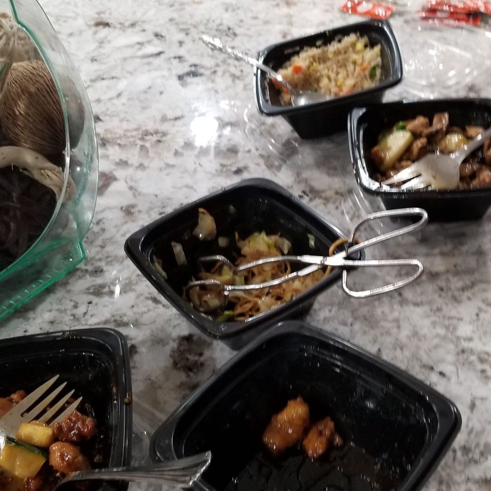 Panda Express - This only fed 3 adults. Family Pack 2 main and 3 side dish (all containers are the same size). - Chinese Near Me - Antelope, California Panda Express - This only fed 3 adults. Family Pack 2 main and 3 side dish (all containers are the same size). - Chinese Near Me - Antelope, California