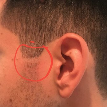 Circle City Barbers - Left a gap on my side burn for some off reason, my left side burn is now higher than my right . - Barbers Near Me - Orange, California