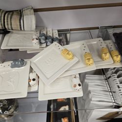 Kinokuniya Bookstore - Chicago - These cute little dishes are for tea bags