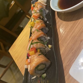 Sushi Den - New Style Salmon Roll - Japanese Near Me - Denver, Colorado