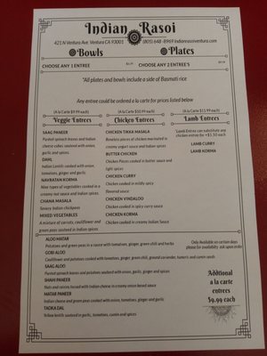 Menu photo 8 Indian Rasoi Ventura, CA