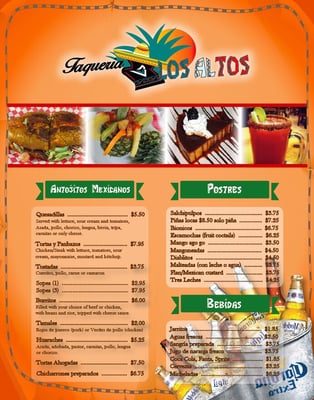 Menu photo 8 Taqueria Los Altos Charlotte, NC Menu photo 8 Taqueria Los Altos Charlotte, NC