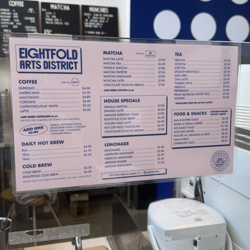 Eightfold Coffee - Coffee & Tea Near Me - Los Angeles, California Eightfold Coffee - Coffee & Tea Near Me - Los Angeles, California