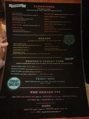 Menu photo 7 Grovers Bar & Grill East Amherst, NY Menu photo 7 Grovers Bar & Grill East Amherst, NY