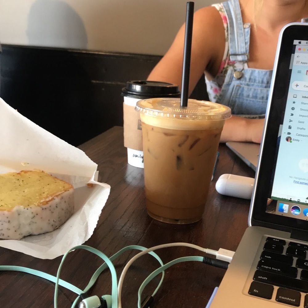 Brot Coffee - Lemon loaf and iced latte - Coffee & Tea Near Me - Orange, California Brot Coffee - Lemon loaf and iced latte - Coffee & Tea Near Me - Orange, California