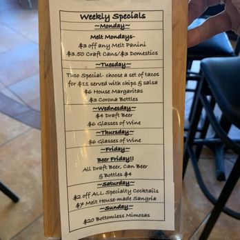 Melt Kitchen and Bar - Daily Specials! - New American Near Me - Greensboro, North Carolina
