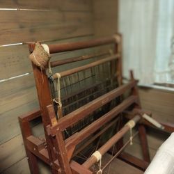 Early loom in the Museum